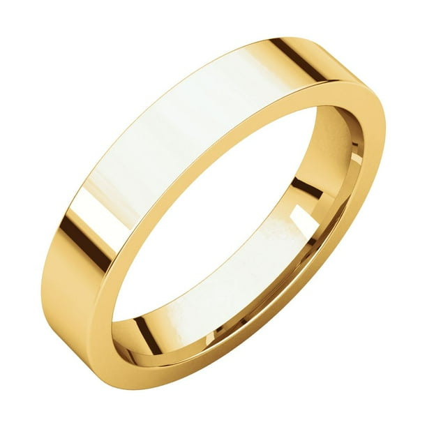 Jewels By Lux 14K Yellow Gold 2mm Flat Bridal Wedding Ring Band Jewels By Lux 14K Yellow Gold 2mm Flat Bridal Wedding Ring Band